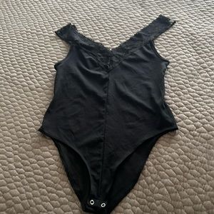Zara body suit with lace on the top. Size S.